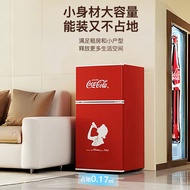 可口可乐冰箱小型出租屋家用迷你宿舍冰柜办公室冷冻柜冷藏展示柜