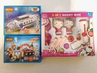 【全新益智玩具合集】COGO 拼裝積木 (潛水艇+消防車) + 可愛卡通軟彈射擊玩具套裝 🎯 兒童禮物首選