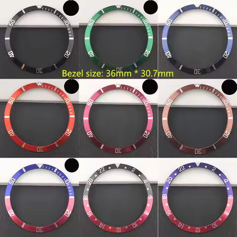 36.5mm vintage watch bezel aluminum bezel men's watch accessories watch repair accessories 36.5 * 30