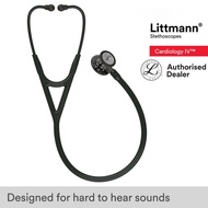 Littmann Stethoscope High Polish Smoke-Finish Chestpiece Black Tube, Champagne Stem, Cardiology IV 6
