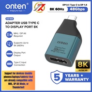 ONTEN UC103 ADAPTER TYPE-C TO DP 8K Converter USB Type C To Display Port Support 8K 60Hz type c to d