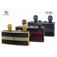 SU-YOSD YS202 Karaoke Set, Dual wireless microphone Bluetooth speaker / Wireless Karaoke Speaker