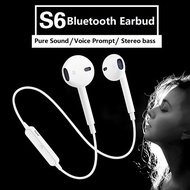 Sports Bluetooth Headset/wireless Earbud with Microphone S6 Sweat Proof Earphone