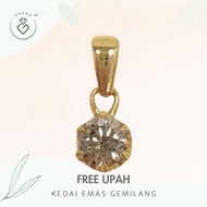 [Kedai Emas Gemilang] 3002092 {YS} Diamond Gold Pendant (1.4Cm) (0.81G) [750 Gold]