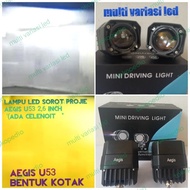 Barang Terlaris Lampu Led Sorot Projie Aegis U53 Kotak 2,6Inch Motor