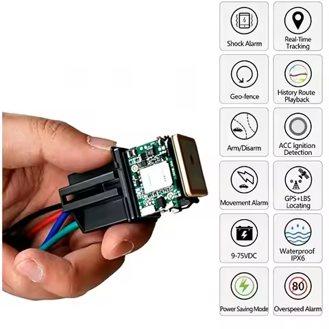 H325 CJ720 MV720 Vehicle GPS Tracker Relay Remote Power Control Module Anti Theft Security Device