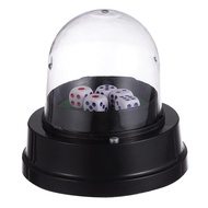 Toddmomy Automatic Dice Cup Electric Dice Roller Dice Automatic Roller Cup with 5 Dices for KTV Pub