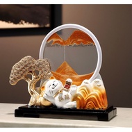Quicksand Display Quicksand Luckycat Ornament Cat Lucky Cat Sand Lucky Cat Decoration Lucky Cat Disp