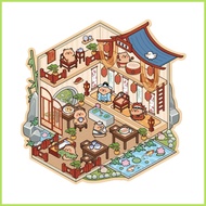 3D Sticker Scene 3D House Scene Miniature Stickers 3D Landscaping Stickers House Scene Sticker for F