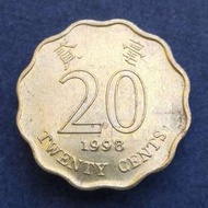 [凸塊錯體] 1998年 香港洋紫荊貳毫(二毫) 硬幣一枚