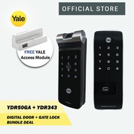 Yale YDR50GA Gate + YDR343 Door Digital Lock Bundle (FREE Yale Access Module)