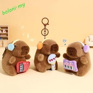 [COD] Cartoon Keychain, Piano Guitar Shape Animal Doll Guitar Capybara Key Ring, Adorkable Soft Musi