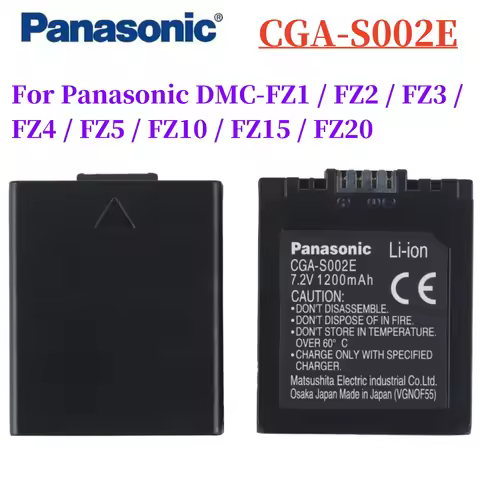 Original CGA S002 DMW-BM7 CGA-S002A CGA-S002E Battery for Panasonic DMC-FZ1 DMC-FZ2 DMC-FZ3 DMC-FZ4
