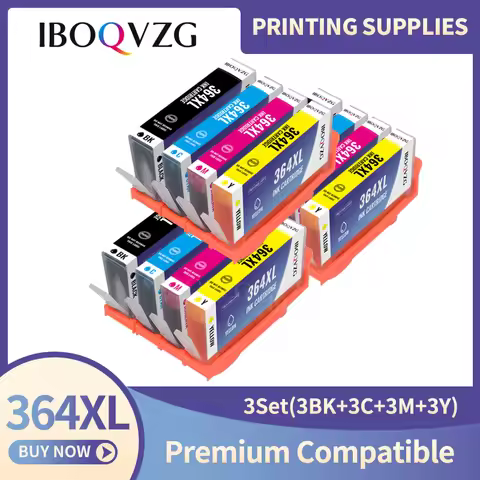 Replacement 364XL Compatible Ink Cartridge for HP Photosmart 5520 5524 6510 6520 7510 B109 B110 B209