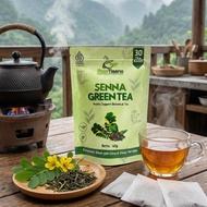 RAW TISANE Senna Leaf Tea : Senna Alexan Drina / Daun Jati Cina Isi 30 Tea Bag
