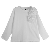 XITAO Loose Patchwork O-neck T-shirts   All-match Floret Women Autumn   Simplicity Long Sleeve Trend