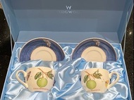 【全新】WEDGWOOD Sarah's garden 皇家瓷器限量典藏對杯組