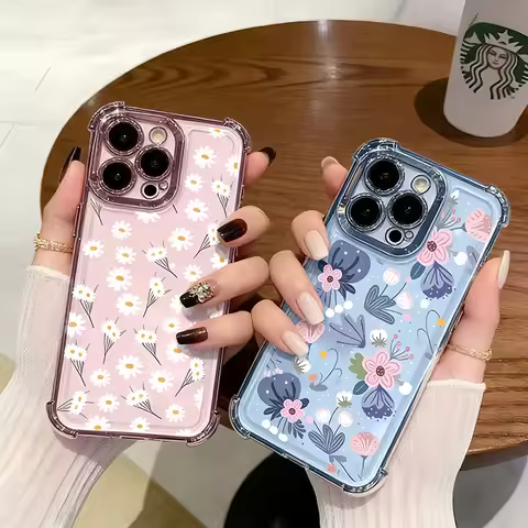 INS Clear Flower Daisy Phone Case For Huawei Honor 400 Lite Pro X9D X9A X9B X8C X8B X8A X7D X7A X6C 