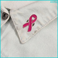 Alia Pink Ribbon Pin Badges Breast Cancer Awareness Lapel Pin Hope Ribbon Brooch Pin