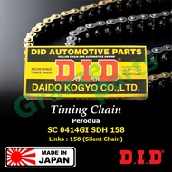 🎌 Made In Japan 💯 D.I.D DID Timing Chain SC0414GISDH158 / 13506-97401 Perodua Kembara DVVT Myvi 1.3 K3-VE K3-DE (158S)