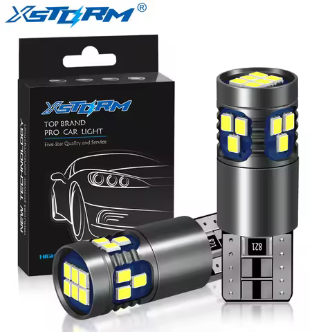 2Pcs W5W LED T10 Led Bulb 168 194 Canbus Nor Error 18SMD 3030 Car Signal Lights Clearance License Pl