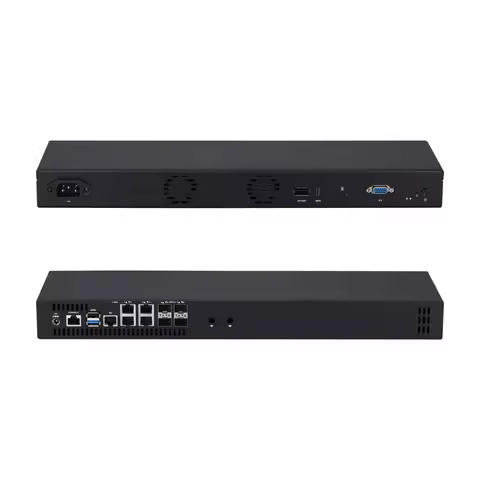 Qotom 1U Rackmount SFP+ 10GB/SFP 1GB /2.5G / I225 2.5GB LAN C3558 C3758 C3758R C3808 C3908 Pfsense F