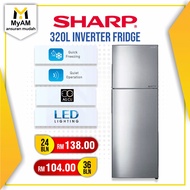 [Peti Sejuk] Ansuran Mudah Sharp 320 Litre Top Freezer Inverter Fridge