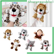 [Sharprepublic1] Plush Animal Hand Puppet, Animal Finger Puppet, Animal Plush Toy Soft Finger Puppet Open Mouth Plush Toy,