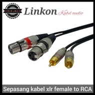 XLR female to rca cable rca to xlr female cable/