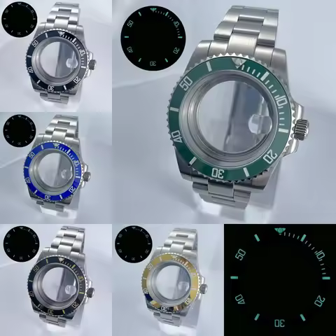 40mm NH35 Watch Case with 904L Oyster Bracelet Ceramic Bezel Sapphire Glass Waterproof for GMT SUB Y