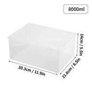 WORTHBUY Home Office Supplies Storage Box Multifunctional Desktop Large Capacity A4 Paper Transparen