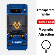 For Google Pixel8 Pro Magnetic Phone Case Pixel8A Clear Matte White TPU Silicone Soft Shell For Pixe