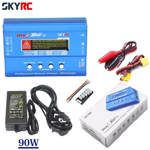 Original SKYRC iMAX B6 V2 60W 6A Lipo Battery Balance Charger Discharger With 90W Adapter for RC Car