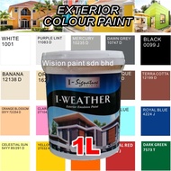 SINAR SANCORA ( I-WEATHER ) weather Exterior Wall Paint ( 1 LITER ) Cat Dinding Luar Rumah 1L