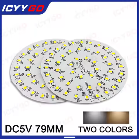 DC5V High Brightness LED Light Panel Dual Color Temperature White Warm White Light Source SMD2835 LE