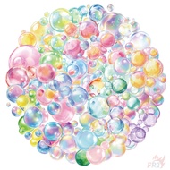 ❀ Watercolor Bubbles Series 02 PET Stickers ❀ 50Pcs/Set DIY Fashion Waterproof Kids Rewards Stickers