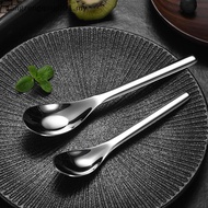 F1MY Stainless Steel Thiening Spoon Creative Long Handle Hotel Hot Pot Spoon Soup Ladle Home Kitchen