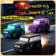 Children's Inertia Cool Emit light Car Toy Car Power Sliding Special effects Car Fire Breathing Flin
