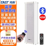 先科（SAST）40W户外蓝牙防水音柱 室外挂墙壁挂式音响功放喇叭套装音箱学校操场会议广播店铺音乐 主机