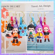 Kpop Demon Hunters Keychain Anime PVC Backpack Pendant Keychain