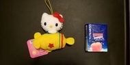 清貨特價 Sanrio Hello Kitty 坐飛機造型 毛公仔 匙扣 吊飾