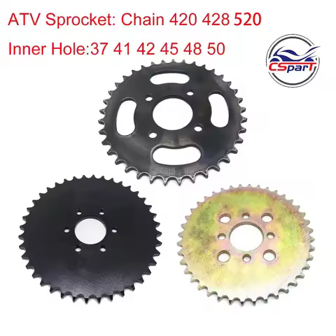 420 428 520 25T 30T 32T 33T 37T 39T 40T 48T Rear Sprocket For ATV Quad Dirt Pit Pocket Bike Chopper