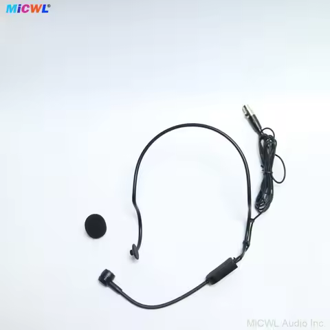 PGA-31 Black Hanging Headset Microphone For Shure Sennheiser AKG Samson 4Pin 3Pin XLR BeltPack Sys