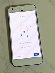 > Blue color, Google Pixel 1 XL, mobile phone, 5 inch screen, all working, welcome testing, unlimite