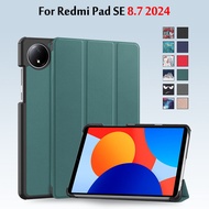 Case For Redmi Pad SE 8.7 4G 2024 Smart Cover for Redmi Pad SE 8.7 Wi-Fi Tablet hard Shell With Auto