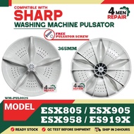 ESX805 / ESX905 / ESX958 / ES919X COMPATIBLE WITH SHARP WASHING MACHINE PULSATOR ( PINGGAN MESIN BAS