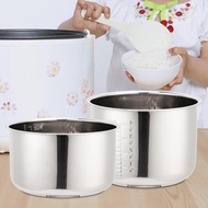 [xbnmpzi] Rice Cooker Inner Container Stainless Steel Round Cookware Practical Inner Pot