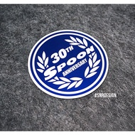 'Spoon' 30th Anniversary - car sticker