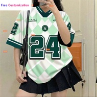 (Free Custom Name And Number) Number 24 Dry T-Shirt Standard Sublimation Jersey Custom Name Baju FUL