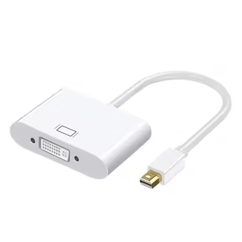 Mini DP to DVI Adapter Male to Female Thunderbolt Mini Display Port DisplayPort V1.2 to DVI Connecto
